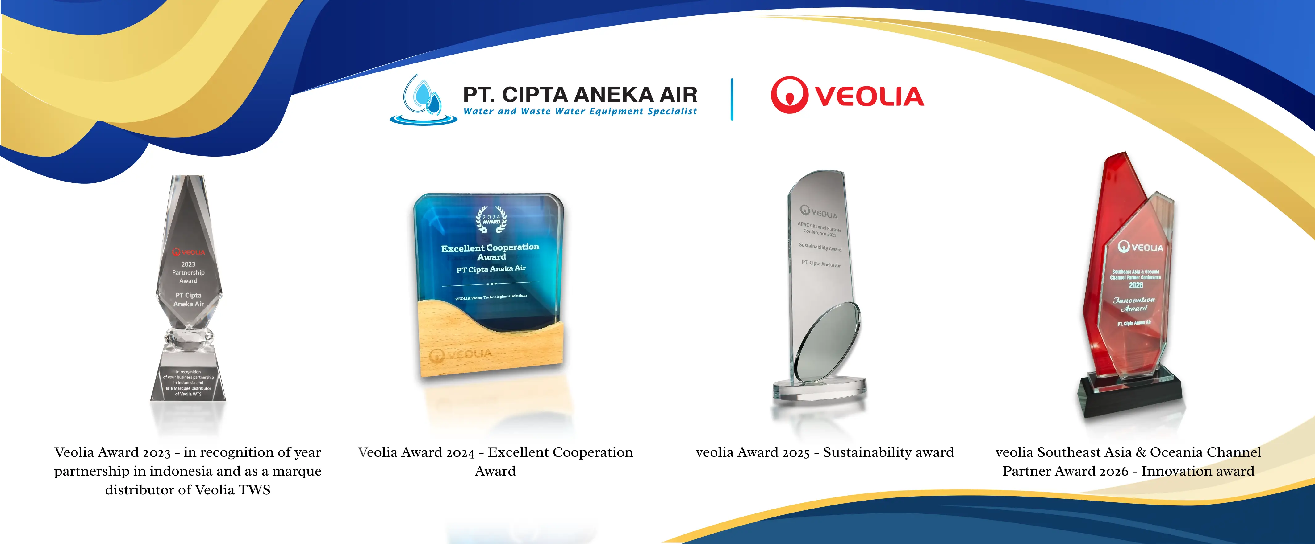 PT CIPTA ANEKA AIR HAS DISTRIBUTOR CERTIFICATE